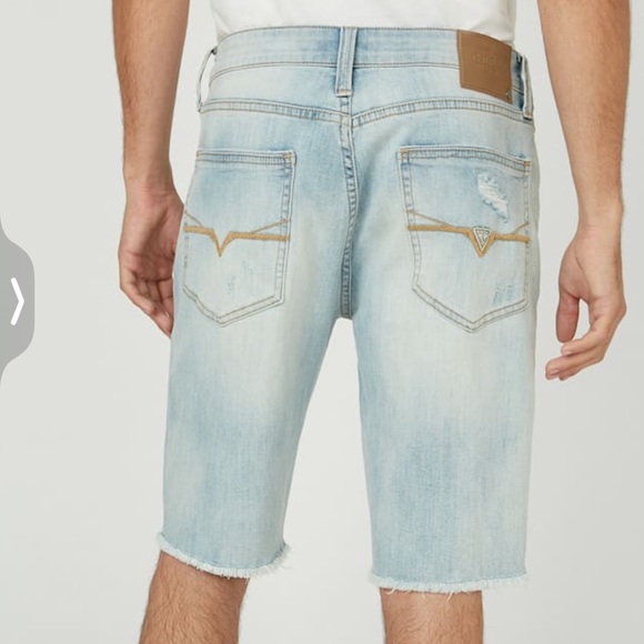 Guess mens 38 cotton distressed denim shorts… - Picture 8 of 8